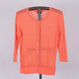 Talbots Size Medium Cardigan Pima Cotton Summer